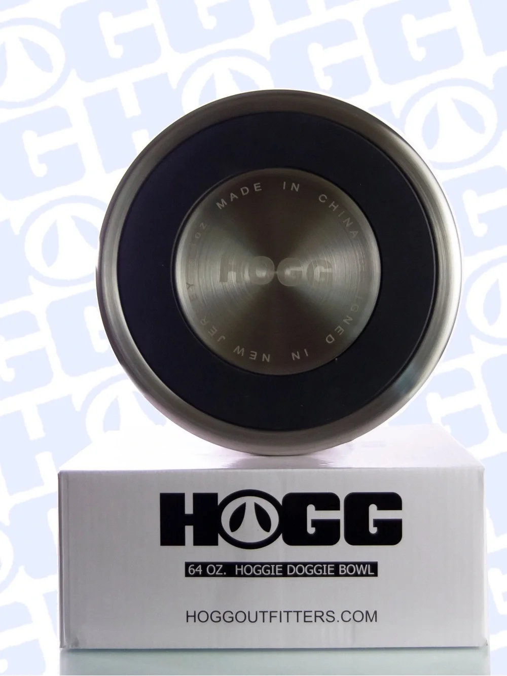 HOGG 64 Oz Hogg Doggie Bowl Sweat Resistant Stainless Steel New In The Box